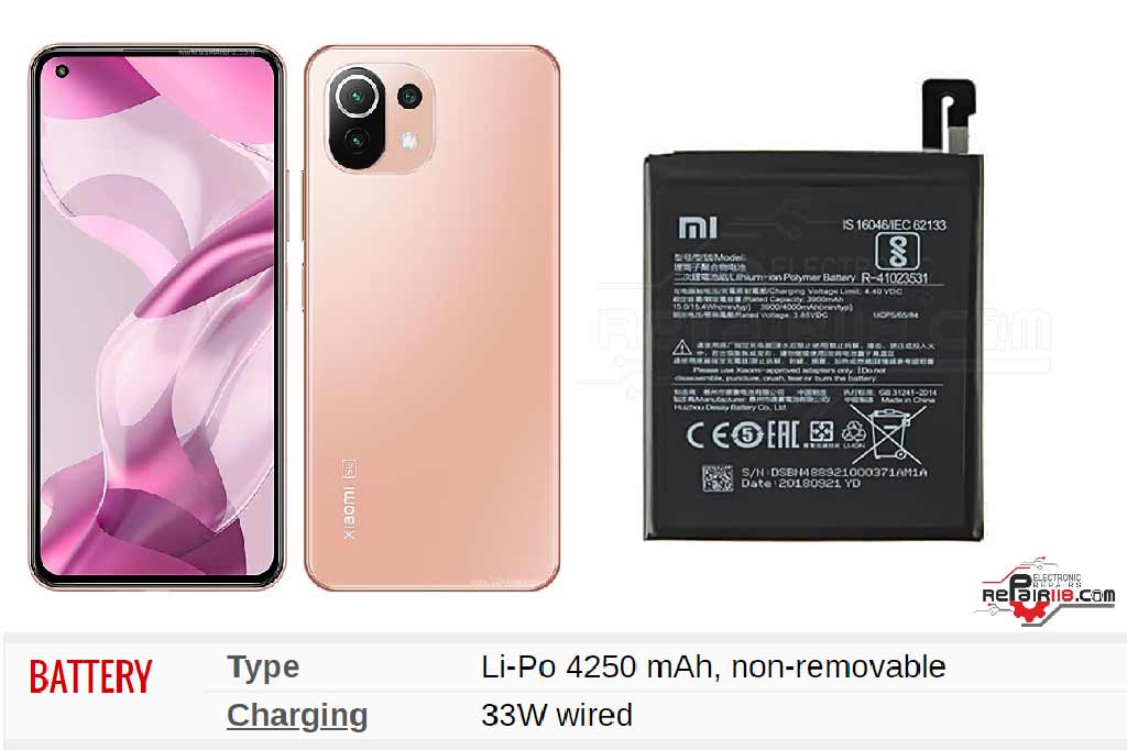 Xiaomi-11-Lite-5G-NE-Battery